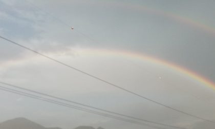 Doppio arcobaleno a Calolzio