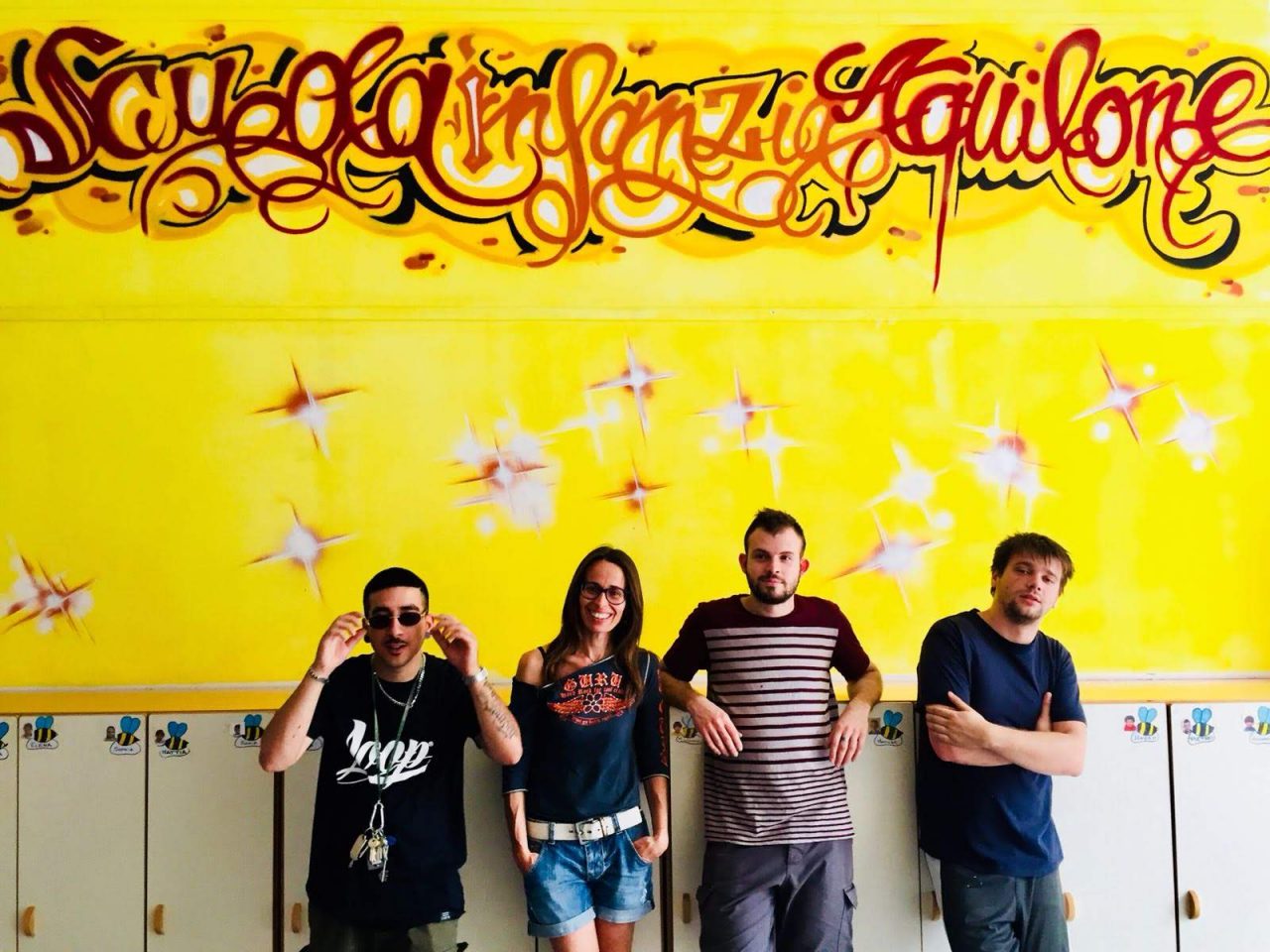 Street art all’asilo Aquilone a Verderio FOTO e VIDEO