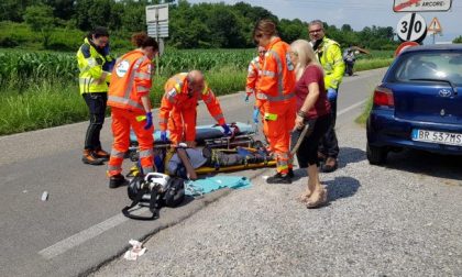 Grave incidente, motociclista residente a Barzanò soccorso in codice rosso