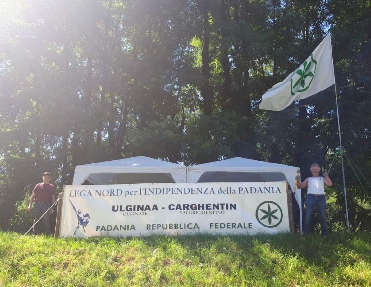 Raduno di Pontida | Come  da tradizione ecco il primo gazebo di Ulginaa e Carghentin