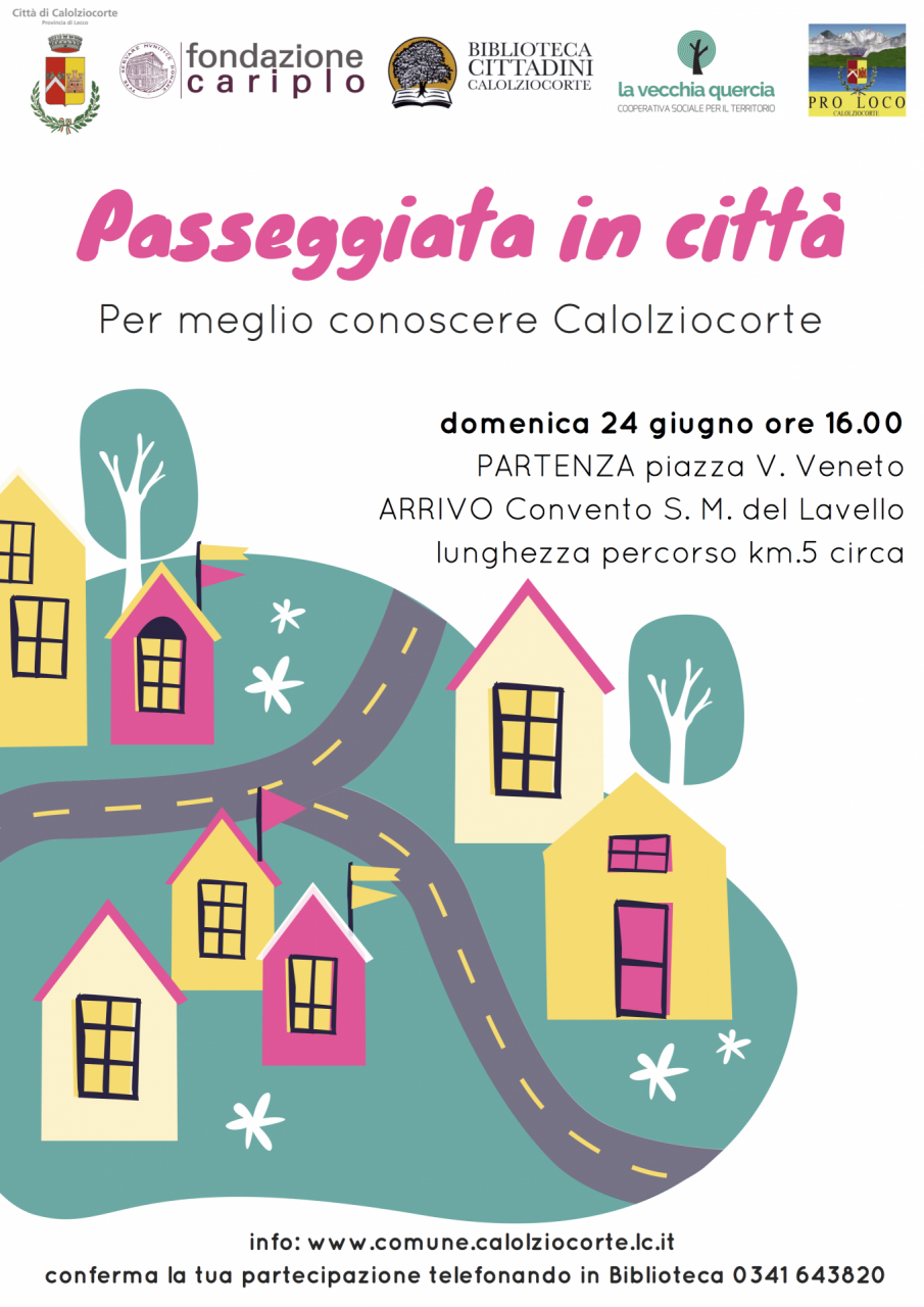 Domenica 24 giugno una passeggiata per scoprire Calolzio