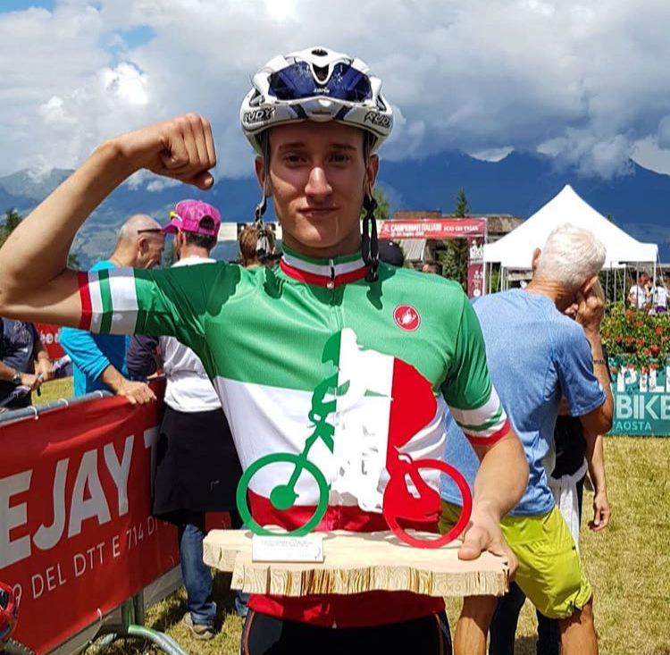 Juri Zanotti, primo ai campionati italiani di mountain bike