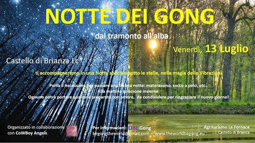 Evento Gong immersi nella natura della Brianza
