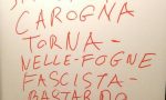 Atto vandalico alla Festa della Lega, minacce e scritte ingiuriose contro Salvini