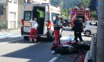 Scontro auto-moto a Pescate, soccorso un centauro di Calolziocorte FOTO E VIDEO