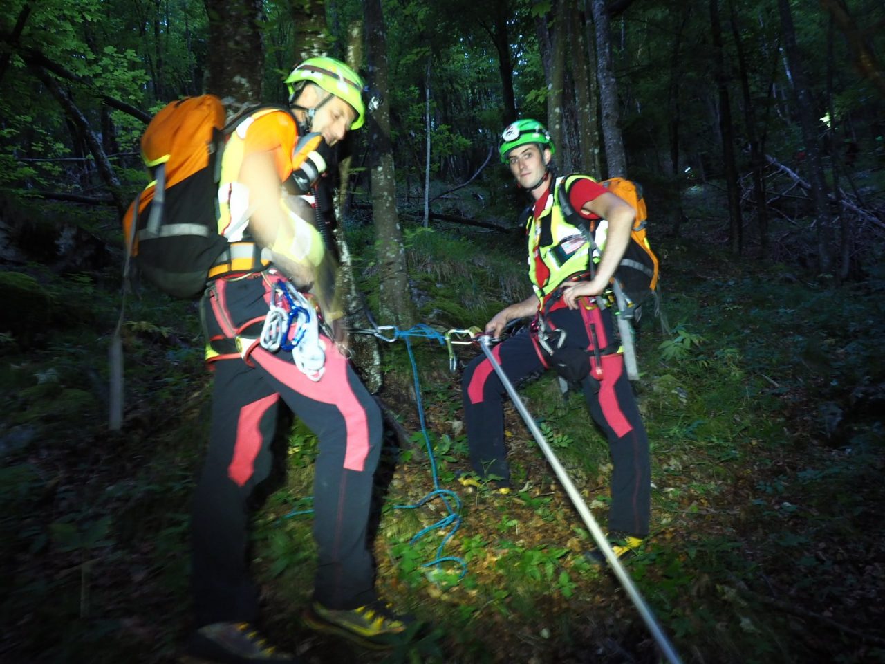 Esercitazione del Soccorso alpino di Barzio a Moggio FOTO