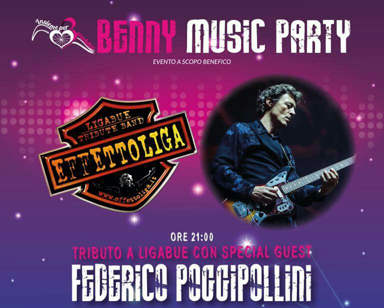Benny Music Party, con il chitarrista di Ligabue