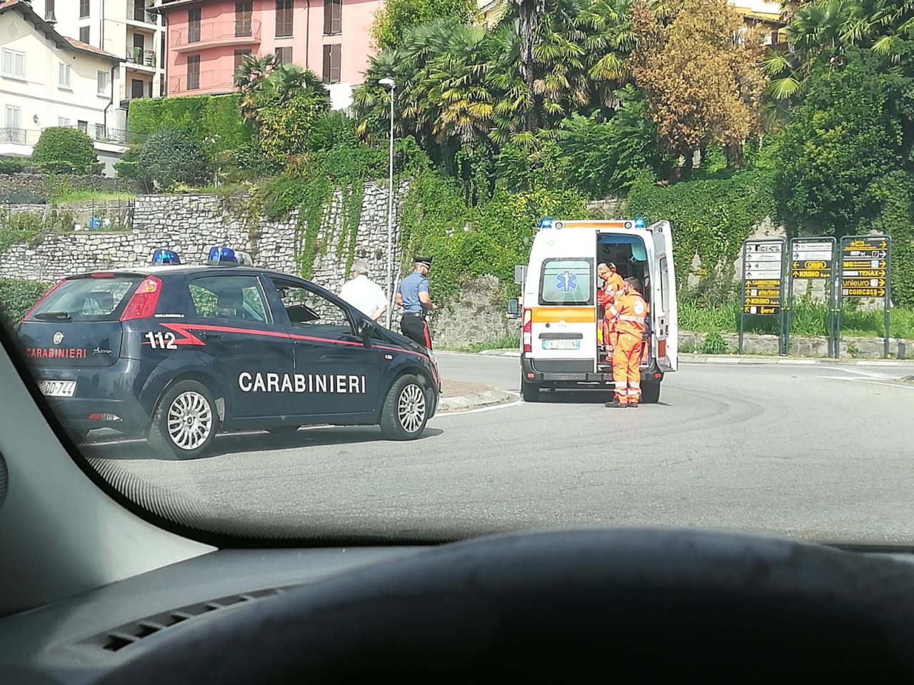 Incidente stradale a Monticello, investito un ciclista FOTO