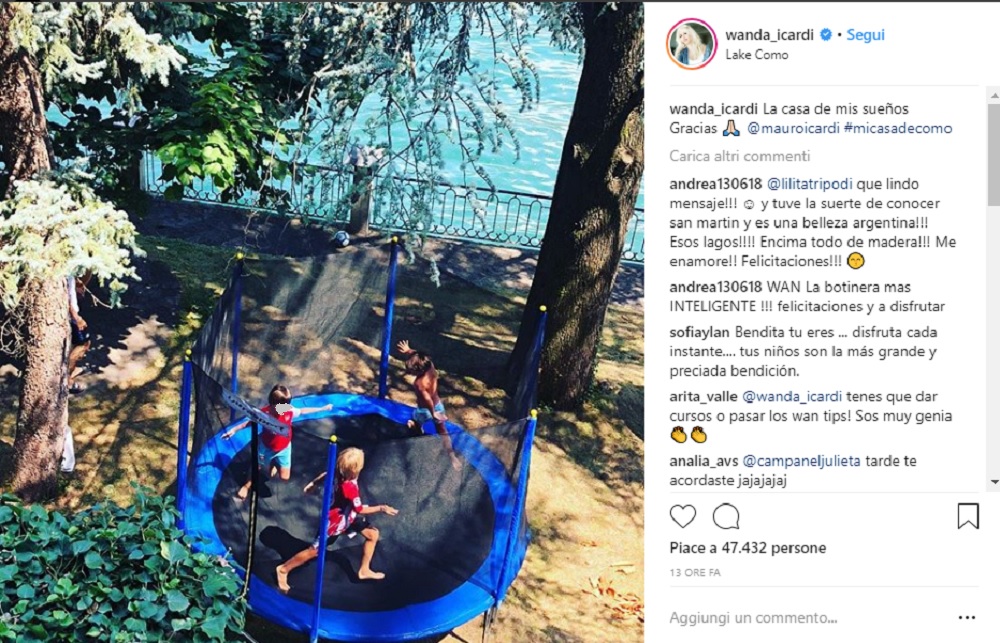Mauro Icardi e la casa dei sogni per la famiglia sul lago di Como