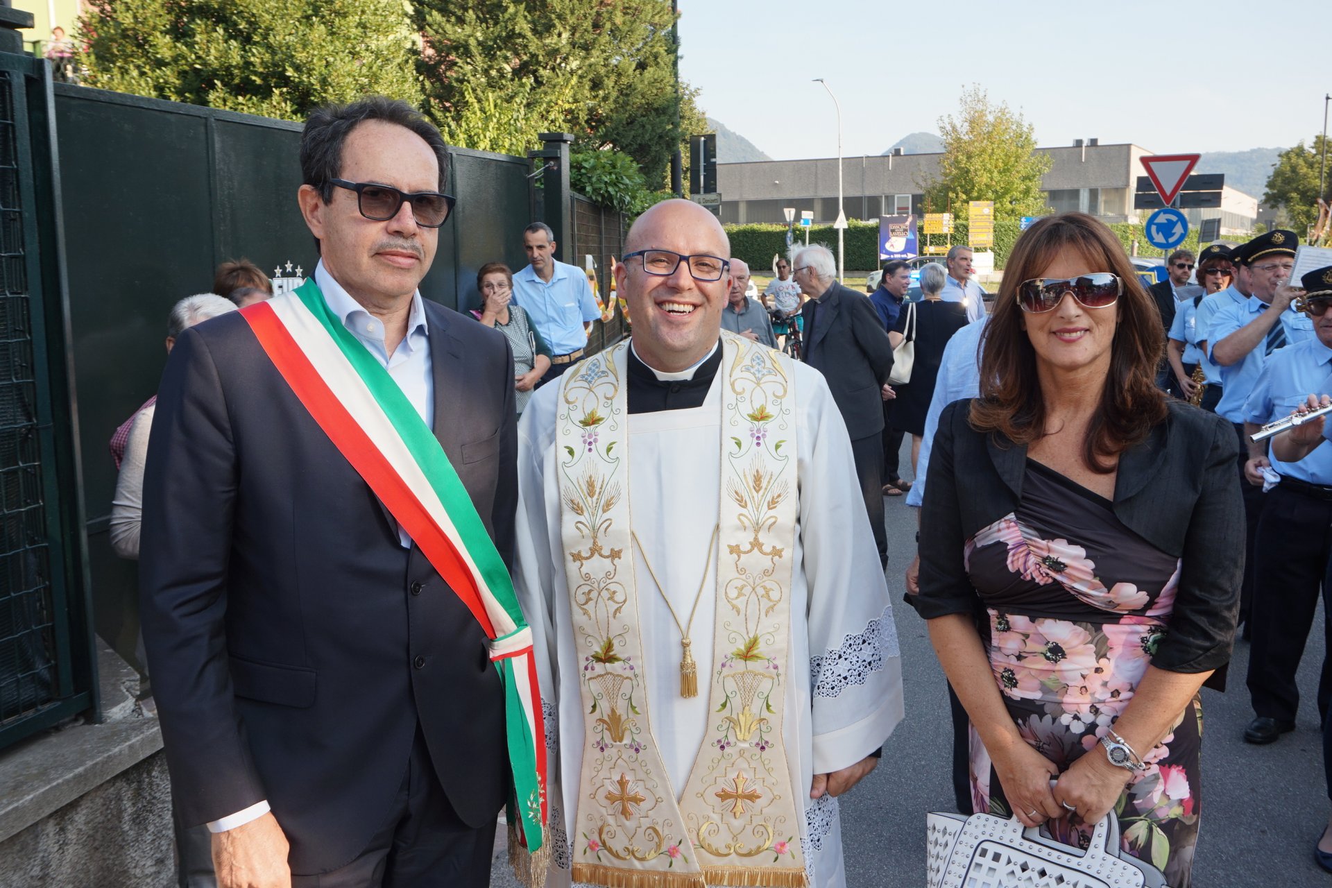 Aldo Valsecchi, don Andrea e Cristina Valsecchi