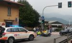 Moto contro auto sulla Lecco Bergamo a Monte Marenzo