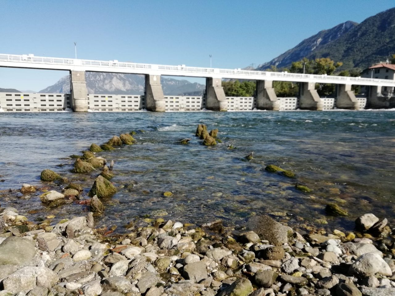 L’Adda in secca disvela le meraviglie del ponte romano FOTO
