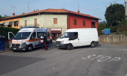 Incidente moto contro furgone, grave un 62enne FOTO