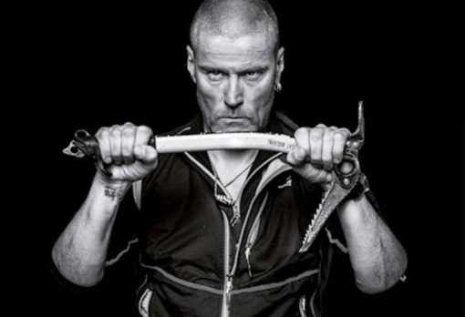 Lo scalatore Confortola a Lecco