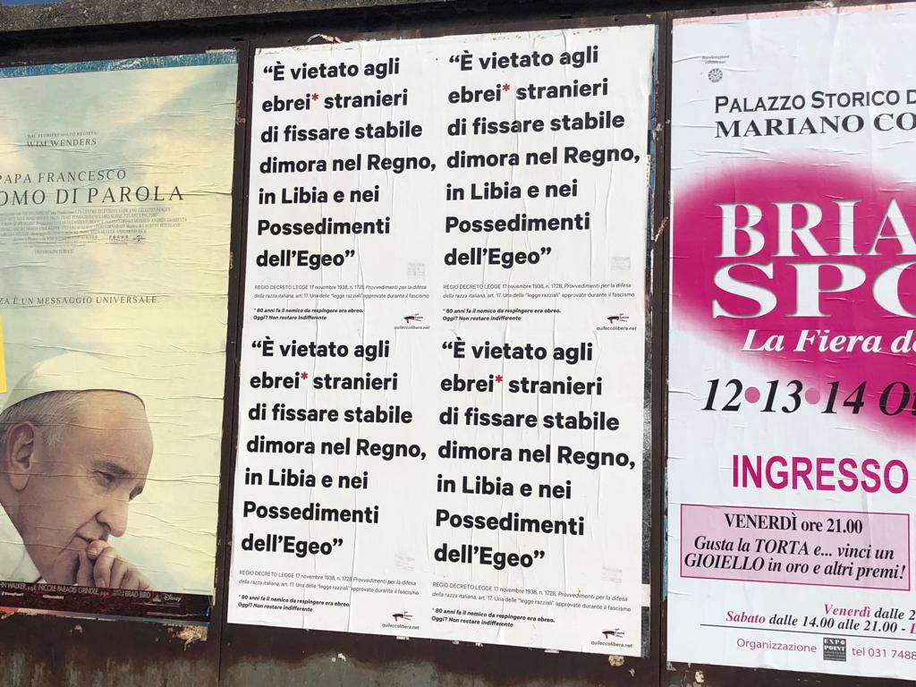 Qui Lecco Libera: “80 anni fa il nemico da respingere era ebreo. Oggi? Non restare indifferente” FOTO