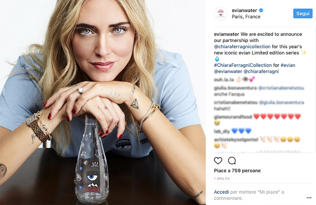 Acqua di Chiara Ferragni arriva in Parlamento: interrogazione da senatore bresciano