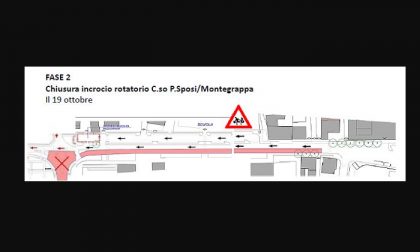 Lavori in viale Montegrappa: nuove modifiche alla viabilità da venerdì