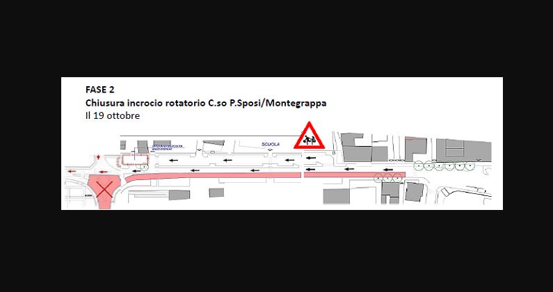 Lavori in viale Montegrappa: nuove modifiche alla viabilità da venerdì