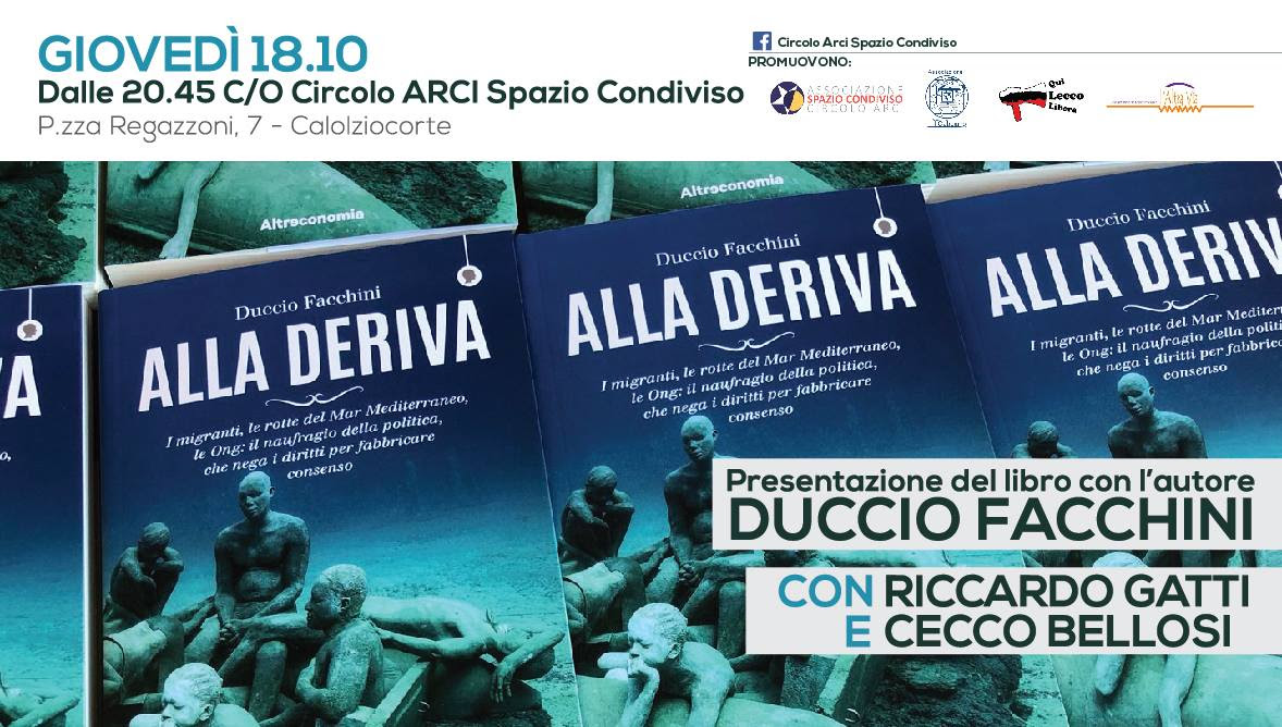 “Alla deriva”: Facchini presenta il libro a Calolzio