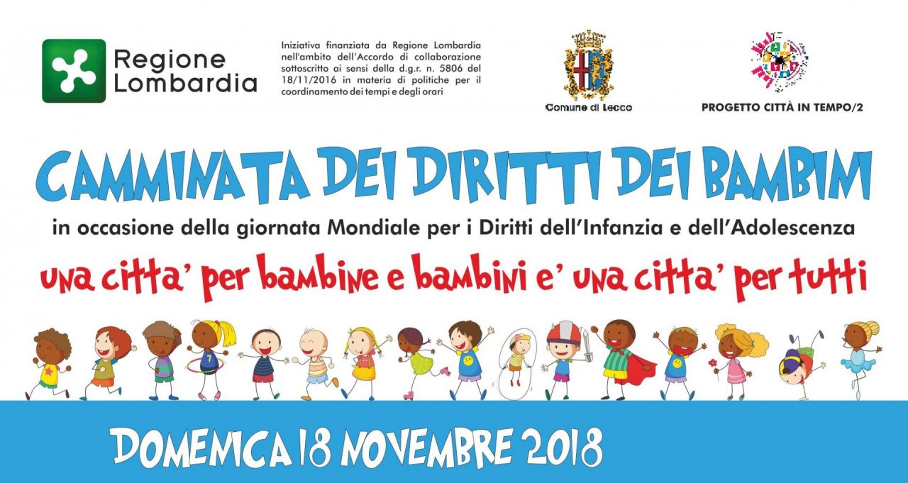Domenica 18 novembre passeggiare è sostenere i diritti dei bambini