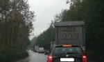 Traffico bloccato sulla provinciale Como-Bergamo FOTO