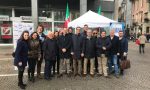 Azzurri di Forza Italia in piazza a Lecco