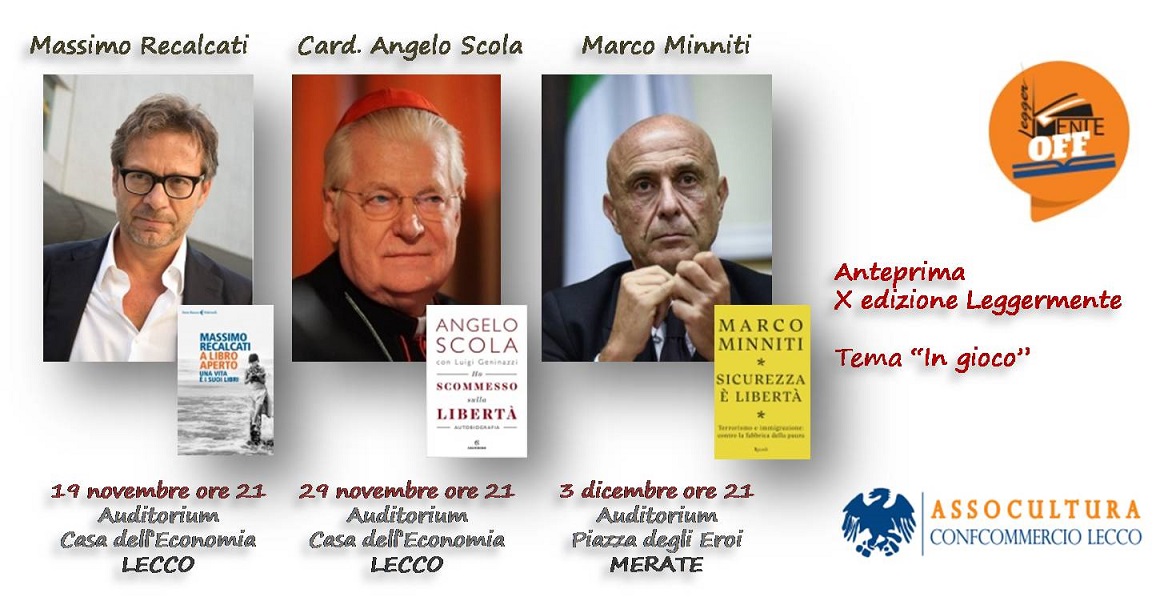 Tre eventi  da non perdere targati Leggermente: con Recalcati, il cardinale Scola e Minniti