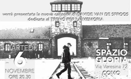"In treno per Auschwitz 2018" a Como con Van De Sfroos