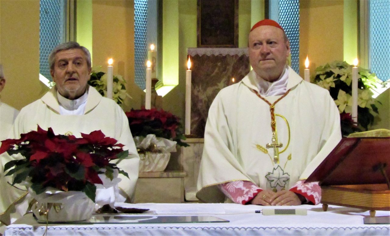 Il cardinal Ravasi celebra la messa all’ospedale di Merate FOTO e VIDEO