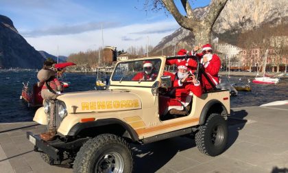 Babbi Natale in jeep scaldano il cuore di Lecco FOTO