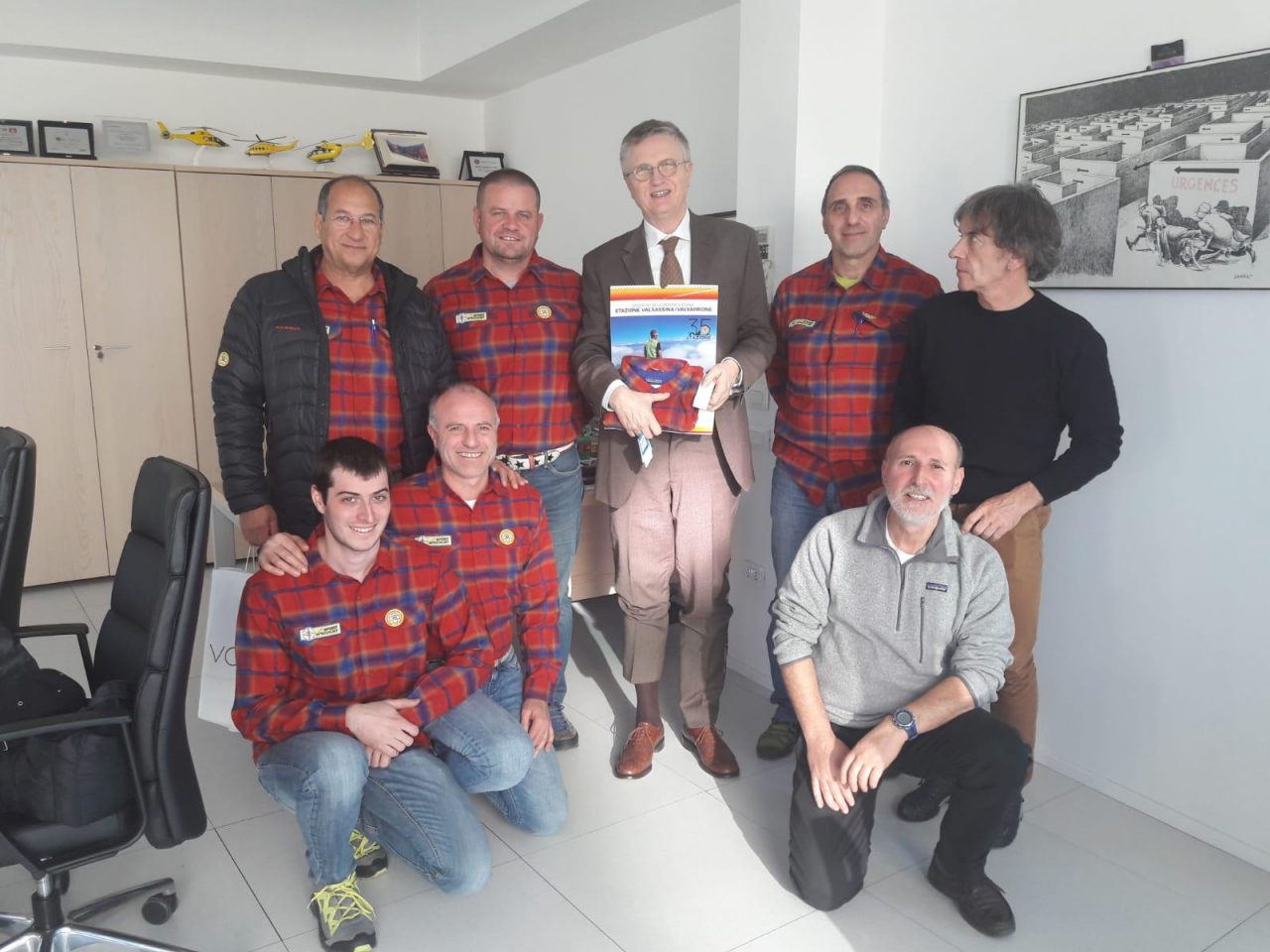 Incontro a Milano con il direttore di Areu per la Stazione Valsassina e Valvarrone del Soccorso Alpino