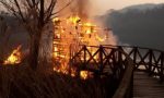 Incendio lungo l'Adda, l'origine potrebbe essere dolosa FOTO