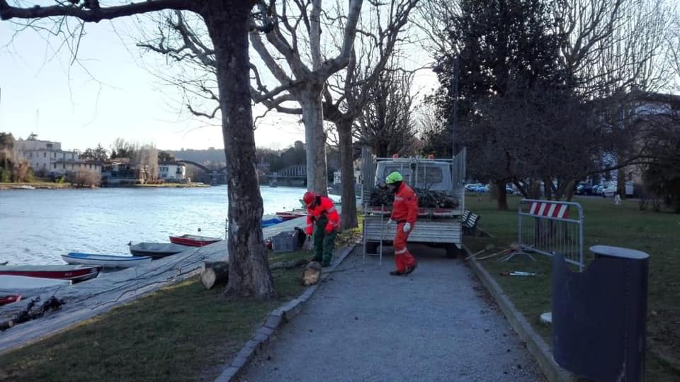 Vento forte, decine di interventi: incendi, alberi caduti e strade senza elettricità FOTO