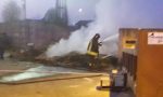 Incendio in discarica, intervengono i Vigili del fuoco