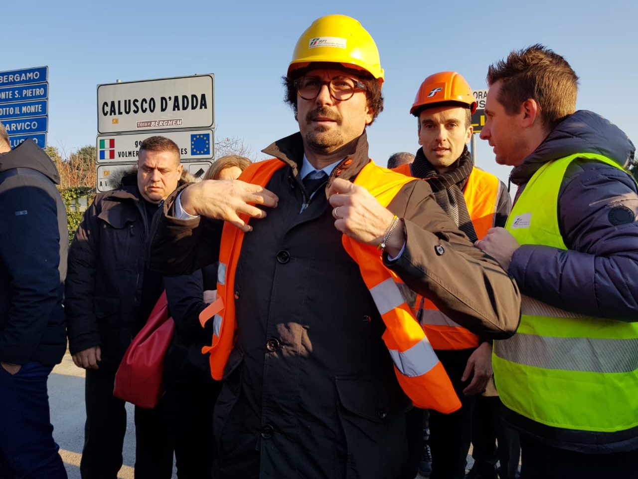 Ponte di Paderno, il ministro Toninelli: “Tornerò a vedere i lavori coi miei occhi”