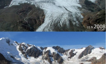 #10yearschallenge, la cruda realtà del cambiamento climatico in Valtellina FOTO