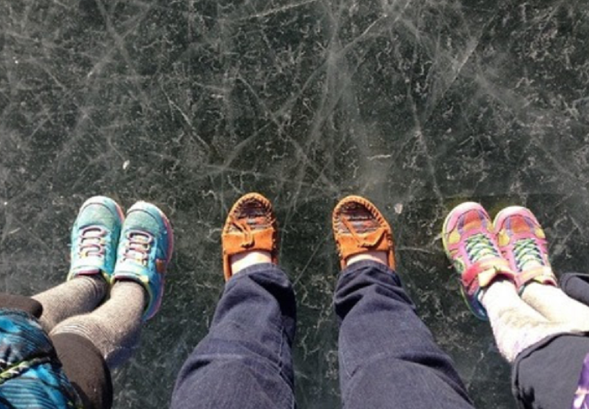 Carlazzo lago ghiacciato utilizzato per pattinare la nota del Codacons