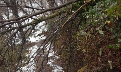 Vento e neve, danni sui sentieri lecchesi: l'allerta del Cai Lecco