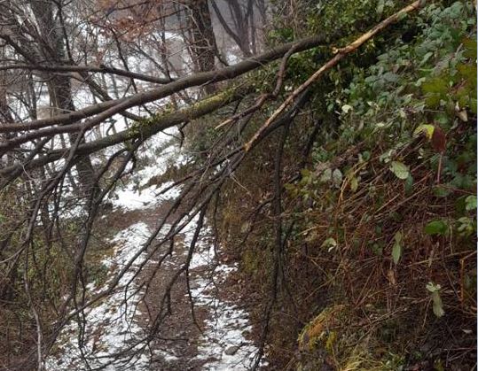 Vento e neve, danni sui sentieri lecchesi: l’allerta del Cai Lecco