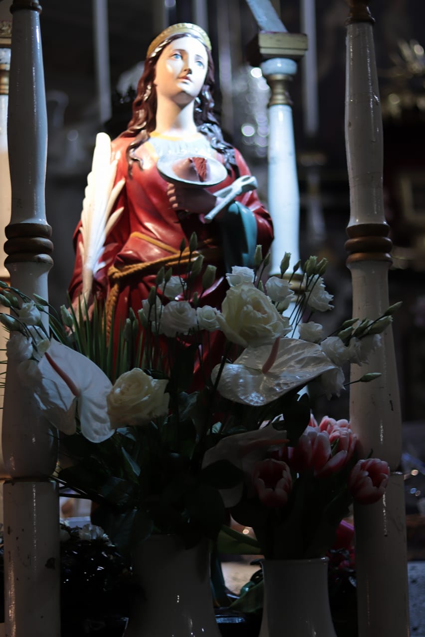 La statua di Sant'Agata - foto di Luigi Albarelli - Tremenico, 5 febbraio 2019 (2)