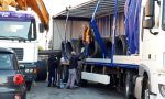 Camion perde il carico: ripristinata la circolazione sulla linea ferroviaria Lecco - Bergamo - Brescia FOTO e VIDEO