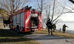 Ancora un incendio in viale De Gasperi a Calolzio FOTO