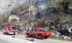 Binario di fuoco tra Abbadia e Lecco: Vigili del fuoco in azione FOTO E VIDEO