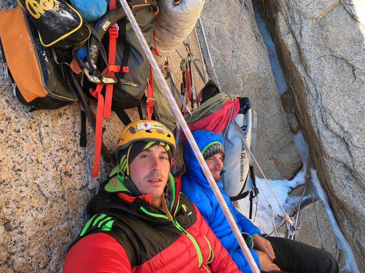 Della Bordella e Pasquetto tornano dal Cerro Torre: il tentativo si arresta a 80 metri dalla fine del grande diedro FOTO