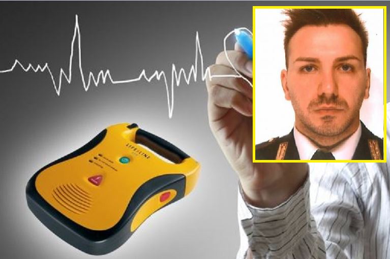 Defibrillatori e strumenti salvavita nella caserma dell’agente Pischedda