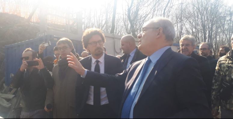 Il Ministro Toninelli in visita al ponte di Annone. Ecco quando finiranno i lavori FOTO e VIDEO