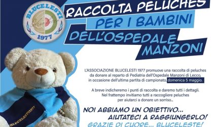 I tifosi blucelesti raccolgono peluches per i bimbi dell'ospedale di Lecco