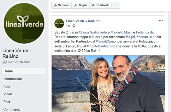 Domani Lecco su Rai Uno con Linea Verde Life