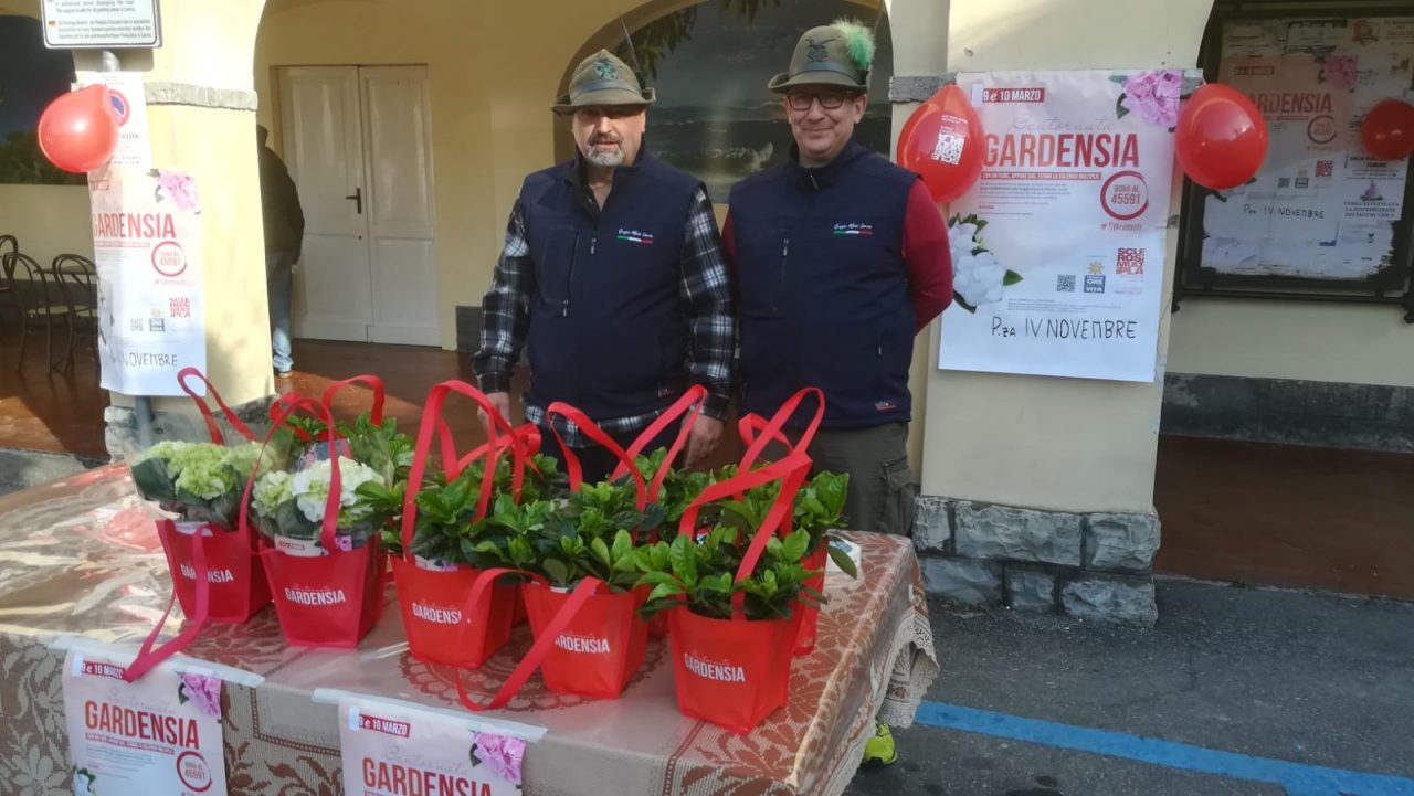Gli alpini in piazza contro la Sclerosi multipla