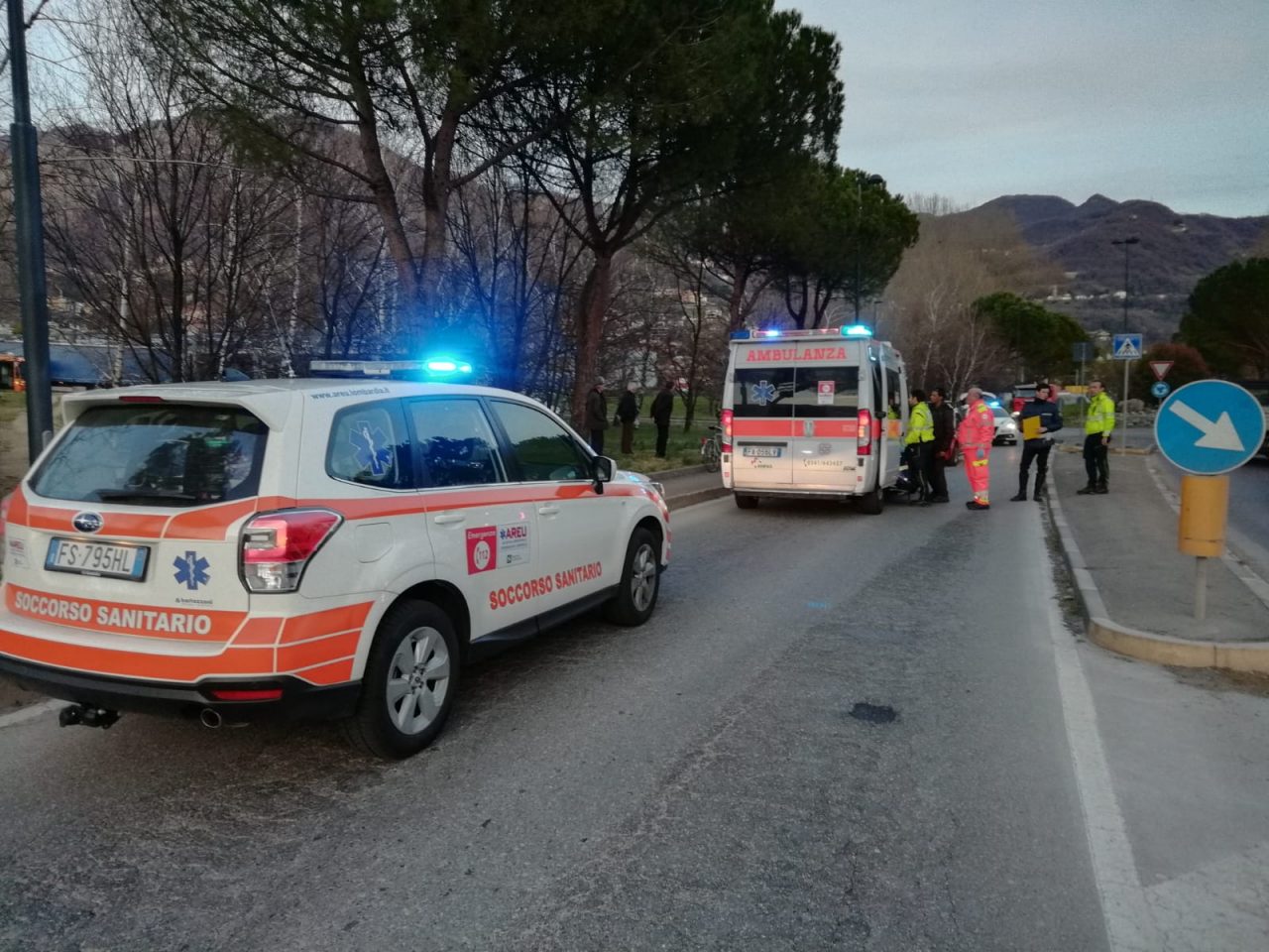 Paura per un uomo investito a Calolzio FOTO